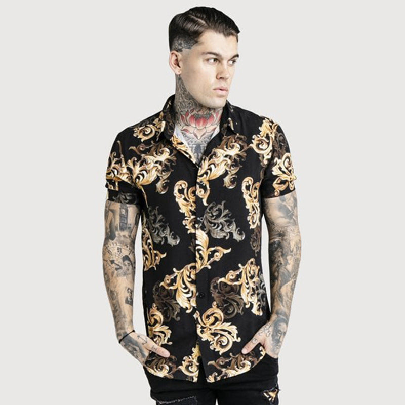 Men's Check Print Shirt Casual Style