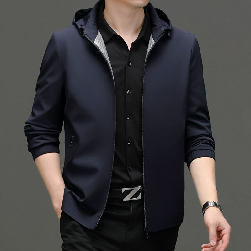 Hooded Jacket Casual Detachable Outerwear