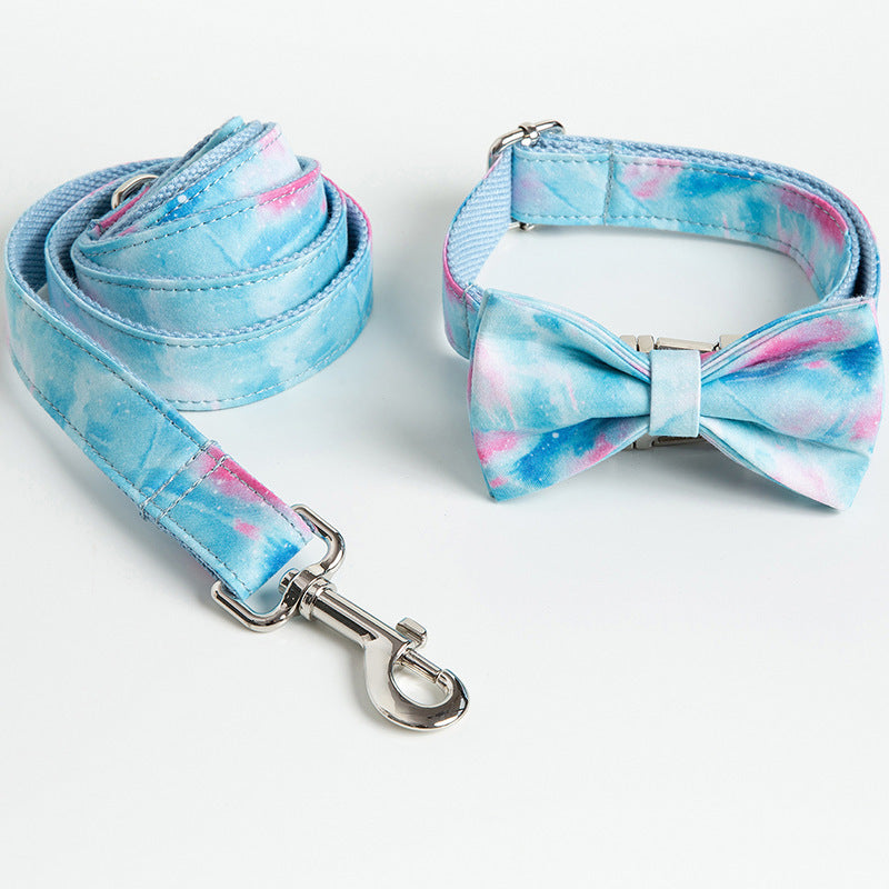 Custom Lettering Dog Collar Print Personality Suit