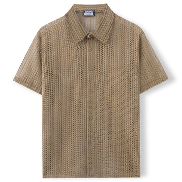 Summer Men's Casual Knitted Shirt