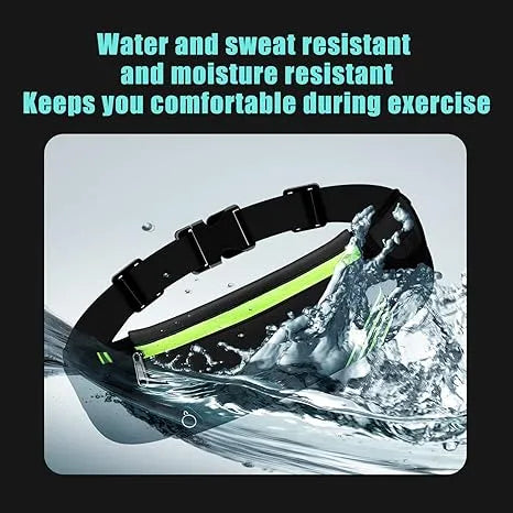 Running Belt For Women & Men Ultra Light Bounce Waist Reflective Adjustable Bag Holder For Cell Phone For Jogging Running Hiking Travel And Gym