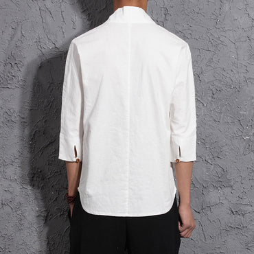 Chinese style cotton and linen men