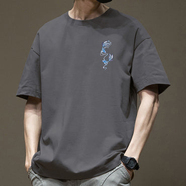 Men's American-style Retro Heavy Short-sleeved T-shirt