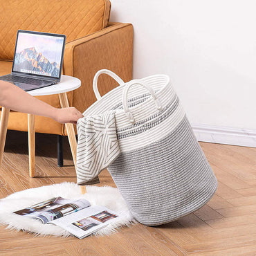 Cotton String Knitted Basket Storage Storage Basket