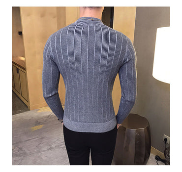 Korean Korean Style Half Turtleneck Sweater Men