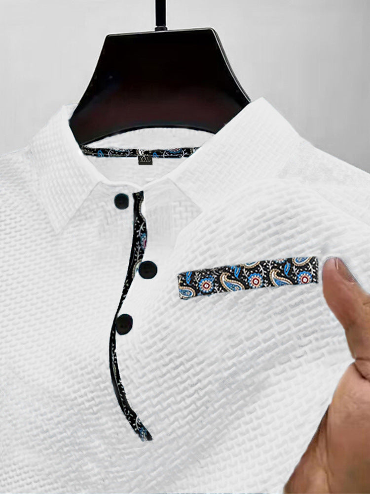 High-end Mesh Ice Silk T-shirt