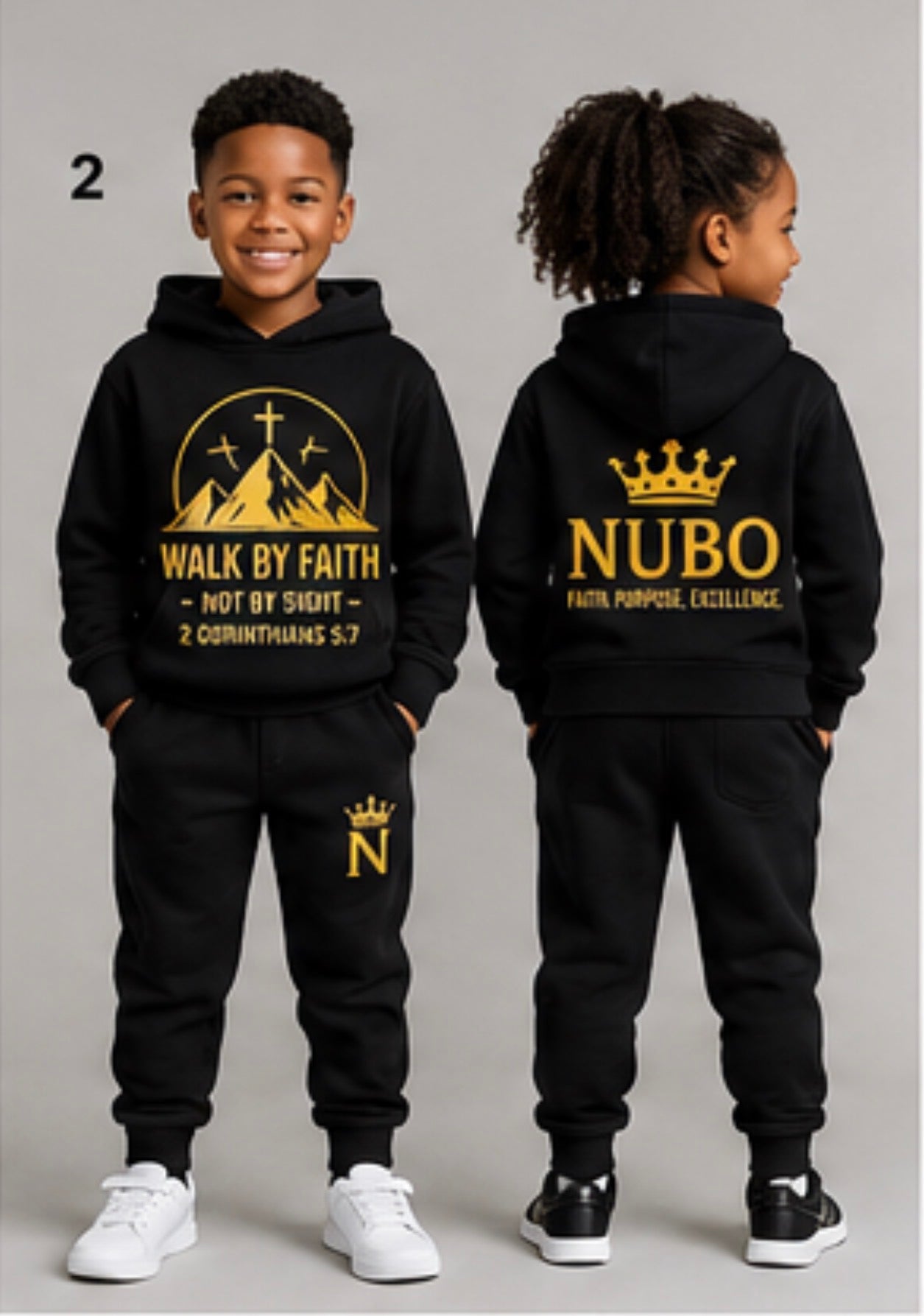 Kid's walk by faith or NUBO sweat suit