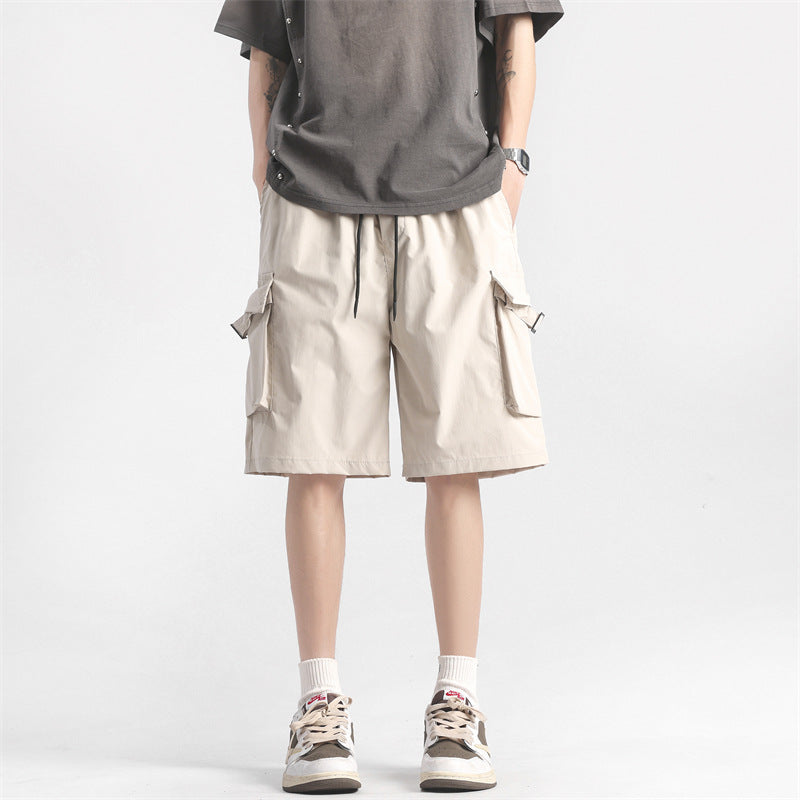 Thin Mechanical Style Workwear Shorts For Men