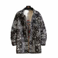 Hong Kong Style Vintage Floral Shirt Men