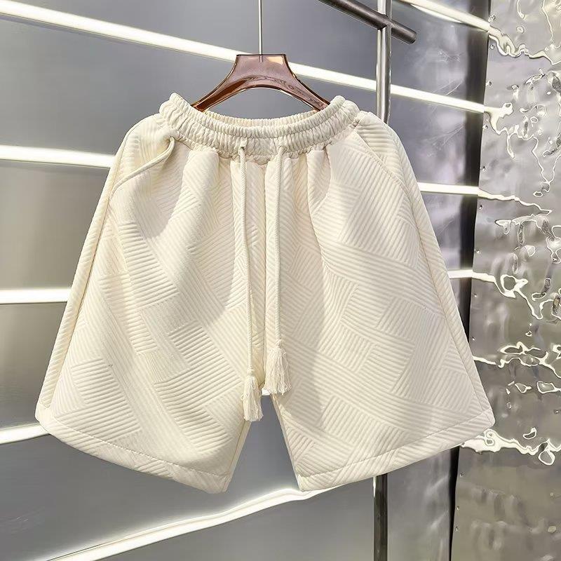 Casual Men's Ins Retro Loose All-match Five-point Sports Pants