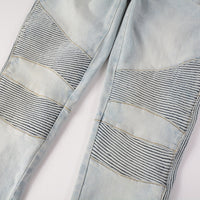 Slim-fit Stretch Motorcycle High Street Jeans