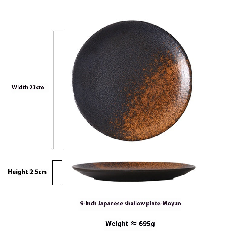 Japanese Household Simple Ceramic Shallow Plate