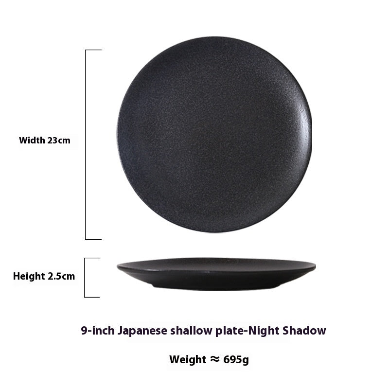 Japanese Household Simple Ceramic Shallow Plate