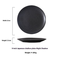 Japanese Household Simple Ceramic Shallow Plate