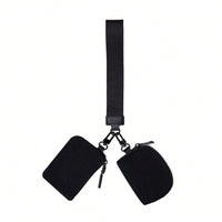 KeyChain Wallet Wristlet Wallets For Women Mini Zip Dual Pouch Wristlet