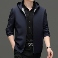 Hooded Jacket Casual Detachable Outerwear