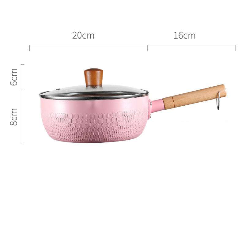 Home Kitchen Non-stick Koping Instant Noodle Stone Baby Boiled Hot Milk Supplement Soup Pot