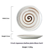 Japanese Household Simple Ceramic Shallow Plate