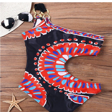 Indian style printed swimsuit