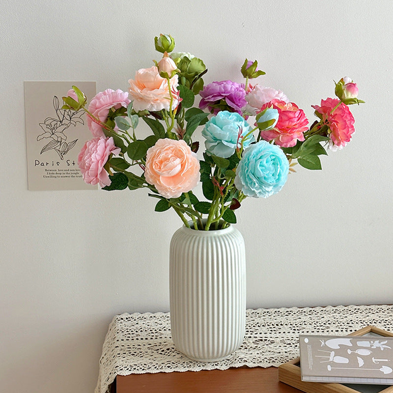 High Quality Peony Artificialfake Flower Decoration Rose Living Room