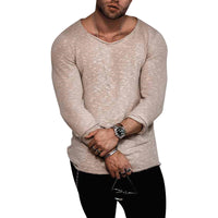 Summer Hot Style Slim T-shirt Men's Casual Long-Sleeved Shirt
