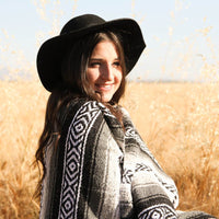 Geometric tassel style blanket