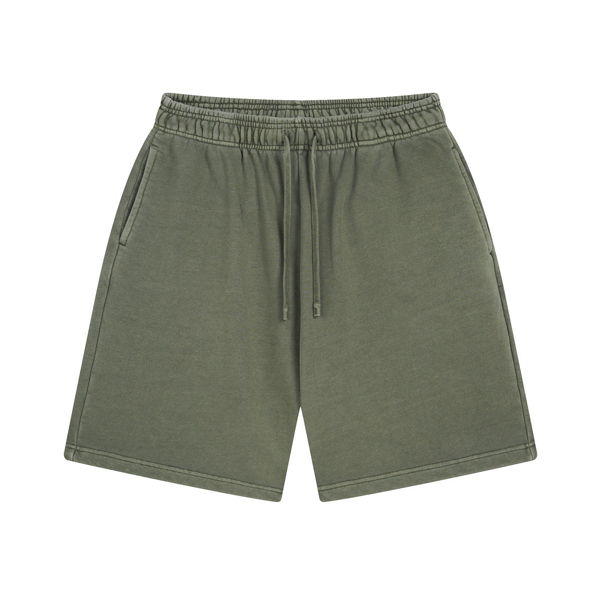 Washed Bi Pattern Dyed Vintage Terry Men's Sports Pure Cotton Shorts