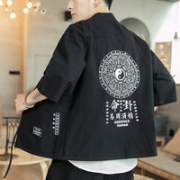 Chinese Style Cardigan Hanfu Young Men Casual