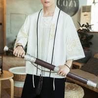 Chinese Style Jacket Retro Robe Young Men