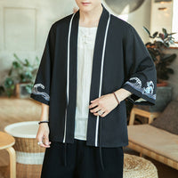 Chinese Style Jacket Retro Robe Young Men