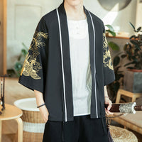Chinese Style Jacket Retro Robe Young Men