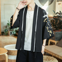 Chinese Style Jacket Retro Robe Young Men