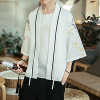 Chinese Style Jacket Retro Robe Young Men