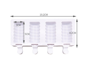 Silicone Ice Cream Mold 4 With Popsicle Ice Cream Mold Diy Hot Selling Home Kitchen