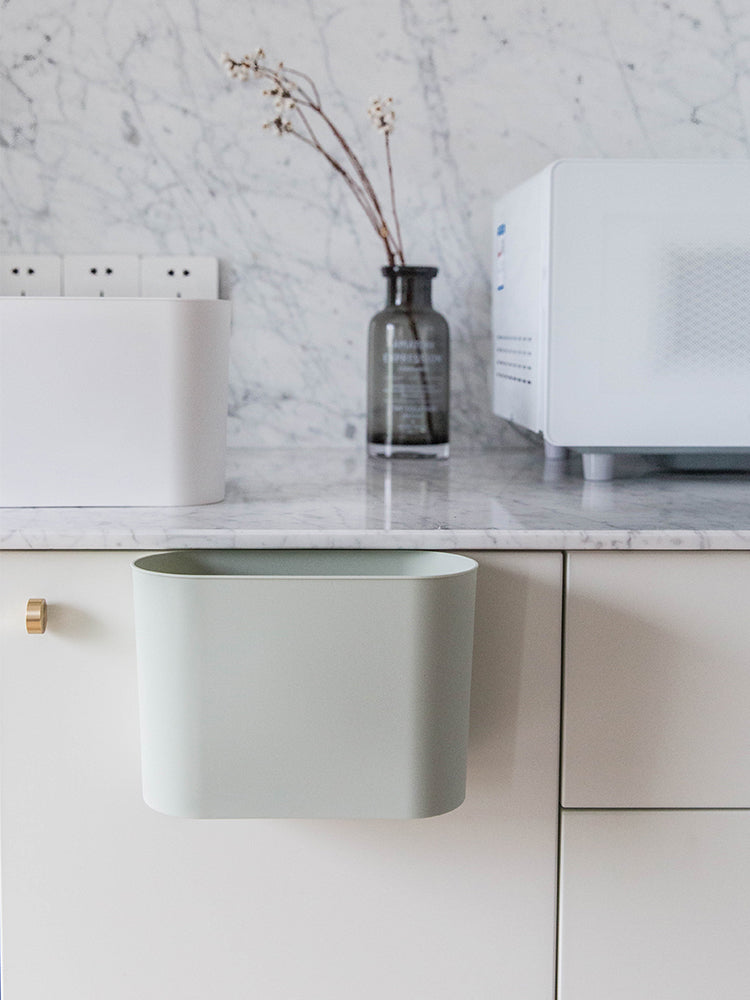 Cupboard Door Dustbin Hanging Kitchen Hanging Table Side Small Household Kitchen Waste Wall Hanging Cupboard Door Paper Basket