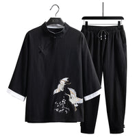 Summer New Chinese Style Suit Men