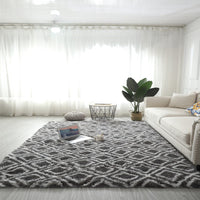 Tie-Dye Gradient Color Printed Silk Wool Carpet
