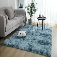 Tie-Dye Gradient Color Printed Silk Wool Carpet
