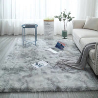 Tie-Dye Gradient Color Printed Silk Wool Carpet