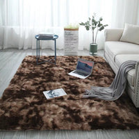 Tie-Dye Gradient Color Printed Silk Wool Carpet