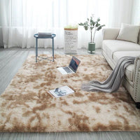 Tie-Dye Gradient Color Printed Silk Wool Carpet