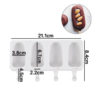 Silicone Ice Cream Mold 4 With Popsicle Ice Cream Mold Diy Hot Selling Home Kitchen