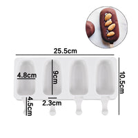 Silicone Ice Cream Mold 4 With Popsicle Ice Cream Mold Diy Hot Selling Home Kitchen