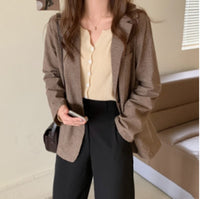 Temperament Suit Jacket Female Korean Style British Style