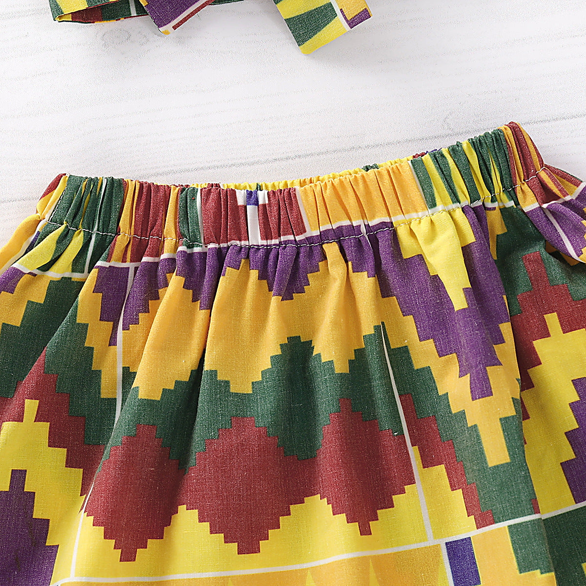 Ethnic printed girl skirt