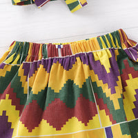 Ethnic printed girl skirt
