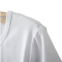 White Bottoming Shirt Top Western Style Loose Letter Style