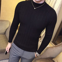 Korean Korean Style Half Turtleneck Sweater Men