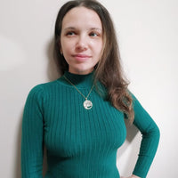 Custom letter pendant necklace