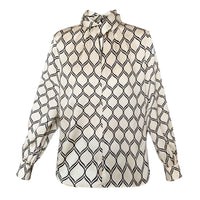 Women Wear White-collar Commuter Geometric Suits Inside And Outside